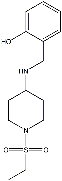 2-({[1-(ethanesulfonyl)piperidin-4-yl]amino}methyl)phenol 구조식 이미지