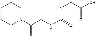 2-({[2-oxo-2-(piperidin-1-yl)ethyl]carbamoyl}amino)acetic acid 구조식 이미지