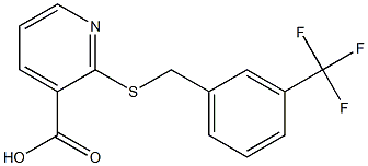 2-({[3-(trifluoromethyl)phenyl]methyl}sulfanyl)pyridine-3-carboxylic acid Structure