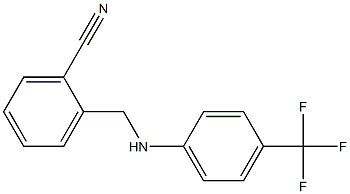 2-({[4-(trifluoromethyl)phenyl]amino}methyl)benzonitrile Structure