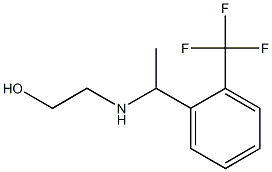 2-({1-[2-(trifluoromethyl)phenyl]ethyl}amino)ethan-1-ol Structure