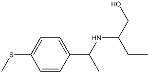 2-({1-[4-(methylsulfanyl)phenyl]ethyl}amino)butan-1-ol 구조식 이미지