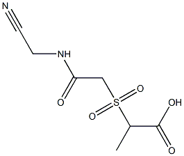 2-({2-[(cyanomethyl)amino]-2-oxoethyl}sulfonyl)propanoic acid Structure