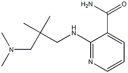 2-({2-[(dimethylamino)methyl]-2-methylpropyl}amino)pyridine-3-carboxamide Structure