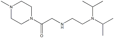 2-({2-[bis(propan-2-yl)amino]ethyl}amino)-1-(4-methylpiperazin-1-yl)ethan-1-one Structure