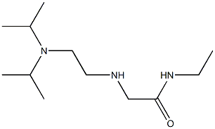 2-({2-[bis(propan-2-yl)amino]ethyl}amino)-N-ethylacetamide 구조식 이미지