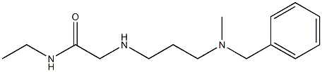 2-({3-[benzyl(methyl)amino]propyl}amino)-N-ethylacetamide 구조식 이미지