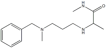 2-({3-[benzyl(methyl)amino]propyl}amino)-N-methylpropanamide Structure