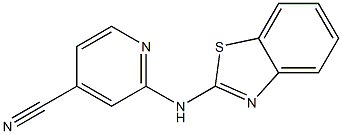 2-(1,3-benzothiazol-2-ylamino)isonicotinonitrile Structure