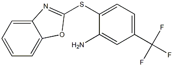 2-(1,3-benzoxazol-2-ylsulfanyl)-5-(trifluoromethyl)aniline 구조식 이미지
