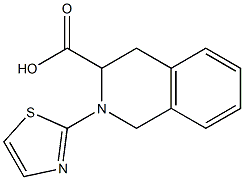 2-(1,3-thiazol-2-yl)-1,2,3,4-tetrahydroisoquinoline-3-carboxylic acid 구조식 이미지