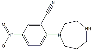 2-(1,4-diazepan-1-yl)-5-nitrobenzonitrile Structure