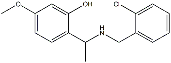 2-(1-{[(2-chlorophenyl)methyl]amino}ethyl)-5-methoxyphenol Structure