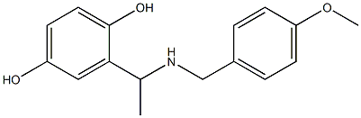 2-(1-{[(4-methoxyphenyl)methyl]amino}ethyl)benzene-1,4-diol 구조식 이미지