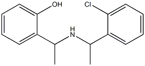 2-(1-{[1-(2-chlorophenyl)ethyl]amino}ethyl)phenol 구조식 이미지