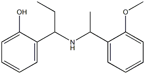 2-(1-{[1-(2-methoxyphenyl)ethyl]amino}propyl)phenol 구조식 이미지