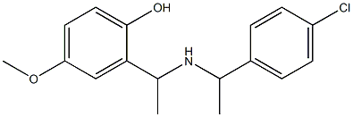 2-(1-{[1-(4-chlorophenyl)ethyl]amino}ethyl)-4-methoxyphenol Structure