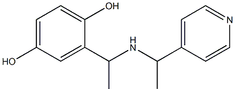 2-(1-{[1-(pyridin-4-yl)ethyl]amino}ethyl)benzene-1,4-diol 구조식 이미지