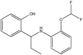 2-(1-{[2-(difluoromethoxy)phenyl]amino}propyl)phenol Structure