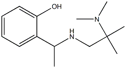 2-(1-{[2-(dimethylamino)-2-methylpropyl]amino}ethyl)phenol Structure