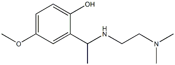 2-(1-{[2-(dimethylamino)ethyl]amino}ethyl)-4-methoxyphenol 구조식 이미지