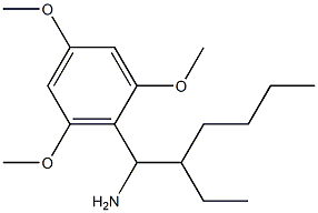 2-(1-amino-2-ethylhexyl)-1,3,5-trimethoxybenzene Structure