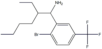 2-(1-amino-2-ethylhexyl)-1-bromo-4-(trifluoromethyl)benzene Structure