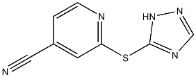 2-(1H-1,2,4-triazol-5-ylsulfanyl)pyridine-4-carbonitrile Structure