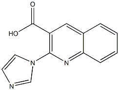 2-(1H-imidazol-1-yl)quinoline-3-carboxylic acid 구조식 이미지