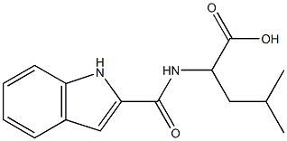 2-(1H-indol-2-ylformamido)-4-methylpentanoic acid 구조식 이미지