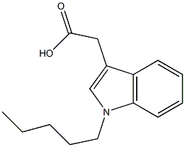 2-(1-pentyl-1H-indol-3-yl)acetic acid 구조식 이미지