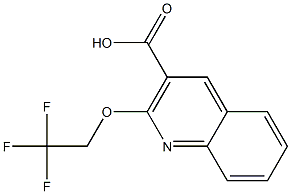 2-(2,2,2-trifluoroethoxy)quinoline-3-carboxylic acid Structure