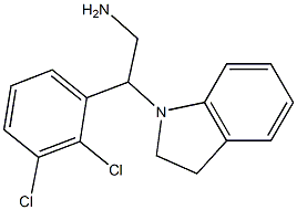 2-(2,3-dichlorophenyl)-2-(2,3-dihydro-1H-indol-1-yl)ethan-1-amine 구조식 이미지