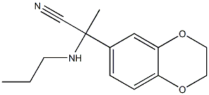 2-(2,3-dihydro-1,4-benzodioxin-6-yl)-2-(propylamino)propanenitrile 구조식 이미지