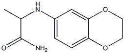 2-(2,3-dihydro-1,4-benzodioxin-6-ylamino)propanamide 구조식 이미지