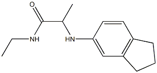2-(2,3-dihydro-1H-inden-5-ylamino)-N-ethylpropanamide Structure