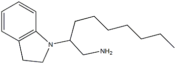 2-(2,3-dihydro-1H-indol-1-yl)nonan-1-amine Structure