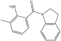 2-(2,3-dihydro-1H-indol-1-ylcarbonyl)-6-methylaniline Structure