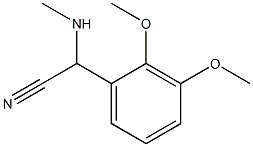 2-(2,3-dimethoxyphenyl)-2-(methylamino)acetonitrile 구조식 이미지