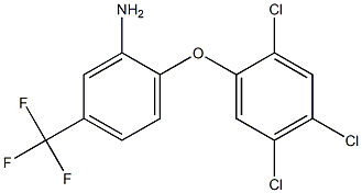 2-(2,4,5-trichlorophenoxy)-5-(trifluoromethyl)aniline Structure