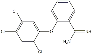 2-(2,4,5-trichlorophenoxy)benzene-1-carboximidamide Structure