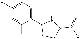 2-(2,4-difluorophenyl)-1,3-thiazolidine-4-carboxylic acid Structure