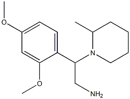 2-(2,4-dimethoxyphenyl)-2-(2-methylpiperidin-1-yl)ethanamine Structure