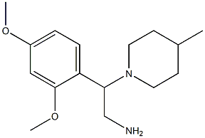 2-(2,4-dimethoxyphenyl)-2-(4-methylpiperidin-1-yl)ethanamine 구조식 이미지