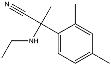 2-(2,4-dimethylphenyl)-2-(ethylamino)propanenitrile Structure