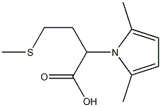 2-(2,5-dimethyl-1H-pyrrol-1-yl)-4-(methylthio)butanoic acid Structure