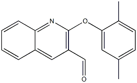 2-(2,5-dimethylphenoxy)quinoline-3-carbaldehyde Structure