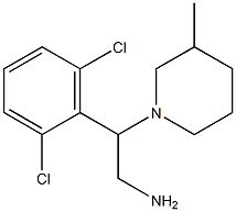 2-(2,6-dichlorophenyl)-2-(3-methylpiperidin-1-yl)ethan-1-amine Structure