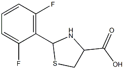 2-(2,6-difluorophenyl)-1,3-thiazolidine-4-carboxylic acid Structure