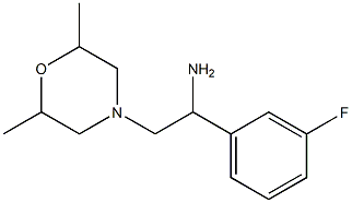 2-(2,6-dimethylmorpholin-4-yl)-1-(3-fluorophenyl)ethan-1-amine Structure